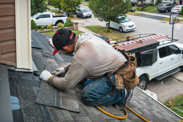 Professional Flat Roof Repair technician working in Kansas, OH